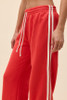 Daydreamer Women's Track Pants in Vintage Red back view