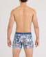 SAXX Men's DropTemp Cooling Cotton Boxer Brief - Botanique/Washed Indigo