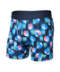 SAXX Men's DropTemp Cooling Cotton Boxer Briefs in Tee Up - Martime Blue