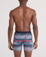 SAXX Men's Multi-Sport Mesh Performance Boxer Briefs Mystery Peaks/Multi back view