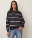 Marine Layer Women's Cloud 9 Oversized Stripped Pullover Marine Layer Women's Cloud 9 Oversized Stripped Pullover