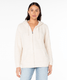 Roxy Women's Glassy Zip  Up Sweater in Parchment