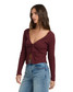 Billabong Women's Fever Twist Long Sleeve Knit Top front view