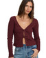 Billabong Women's Fever Twist Long Sleeve Knit Top front view