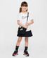Nike Girls' Play Dri-Fit Tee in White front view