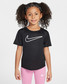 Nike Girls' Play Dri-Fit Tee in Black front view
