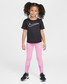 Nike Girls' Play Dri-Fit Tee in Black back view