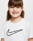 Nike Girls' Play Dri-Fit Tee in White detail view
