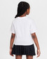 Nike Girls' Femme Sport Short Sleeve Top White back