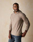 The Normal Brand Men's Puremeso Essential Hoodie in Taupe back view