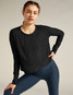 Beyond Yoga Women's Featherweight Daydream Pullover in Darkest Night front view