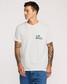 RVCA Men's Palm Trail Tee Antique White detail