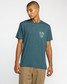 RVCA Men's Currents Tee Black angled front view