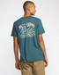 The RVCA Men's Currents Tee in Duck Blue The RVCA Men's Currents Tee in Duck Blue