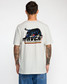 The RVCA Men's Penstation Tee in Antique White The RVCA Men's Penstation Tee in Antique White