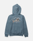 The Salty Crew Boys' Lurking Fleece Hoodie in Slate Blue