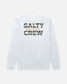 The Salty Crew Men's Offset Long Sleeve Tee in White The Salty Crew Men's Offset Long Sleeve Tee in White
