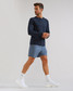 Rhone Reign Long Sleeve Tee True Navy side view