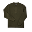 The Filson Men's Waffle Knit Henley in Moss Green