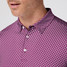 The Mizzen+Main Men's Versa Trim Polo in Mulberry Enlarged Diamond