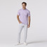 The Mizzen+Main Men's Versa Trim Polo in Lavender Haze Stacked Geo