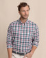 Southern Tide Men's Breakwater Plaid brrr° Intercoastal Long Sleeve Sport ETRO Shirt in Dress Blue Southern Tide Men's Breakwater Plaid brrr° Intercoastal Long Sleeve Sport ETRO Shirt in Dress Blue