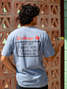 El Arroyo Marquee Tee angled front view showing design detail