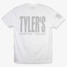 TYLER'S Comfort Color Tee White/Cool Grey back