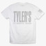 TYLER'S Comfort Color Tee White/Cool Grey back