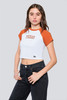 Hype and Vice Women's University of Texas Homerun Tee in Burnt Orange front view