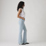 Levi's Women's 726 High Rise Flare jeans Eternal Indigo Light side view