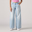 Levi's Women's 94 Baggy Wide Leg Jeans Abraided Art front view