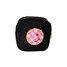 Daily Candy Smiley Checker Patch Nylon Pouch in Black