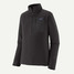 Patagonia Men's R1 Air Fleece Zip-Neck Pullover in Black