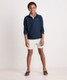 Vineyard Vines Boys' Saltwater Quarter-Zip Pullover in Deep Navy front view
