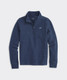 Vineyard Vines Boys' Saltwater Quarter-Zip Pullover in Deep Navy side detail