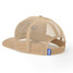 Seager Branded Trucker Snapback Hat Khaki front view
