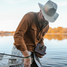 Poncho Outdoors Men's Western Flannel in the Cheyenne Colorway, lifestyle
