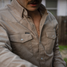 Poncho Outdoors Corduroy Long Sleeve Shirt Mouflon lifestyle