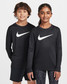 Nike Kids' Legend Dri-FIT Long Sleeve Tee Black detail view