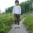 Burlebo Boys' Camo Fleece Joggers in Gauge Camo detail