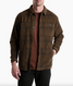 KUHL Men's Diskord Shirt Jacket in Kanteen detail view