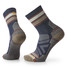 The Smartwool Men's Hike Striped Mid Crew Socks in Navy The Smartwool Men's Hike Striped Mid Crew Socks in Navy