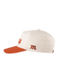 Mañana Texas Two-Tone Snapback Hat in Cream and Orange side view