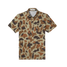 Poncho Outdoors Men's Field Polo in Dove Stool with Duck Camo pattern, front view