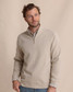 Southern Tide Men's Adler Lane Quarter Zip Pullover in Sandstone Khaki side view
