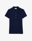 Lacoste Women's Short Sleeve Slim Fit Polo in Navy Blue front view