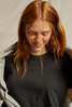 perfectwhitetee Women's Harley Boxy Tee in Vintage Black back view