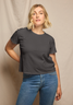 perfectwhitetee Women's Harley Boxy Tee in Vintage Black
