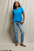 perfectwhitetee Women's Harley Boxy Tee in Cobalt front view